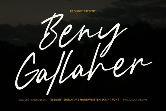 Beny Gallaher: The Signature Font for Polished Brands