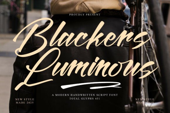 Blackers Luminous: A Designer's Take on Bold Script