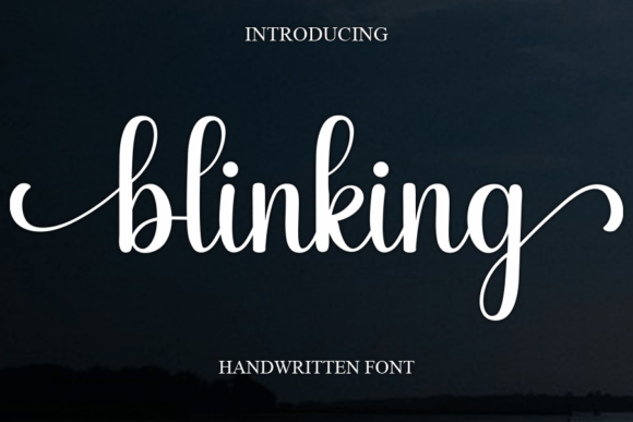 Blinking Typeface: Elevating Web Design with Fluid Script