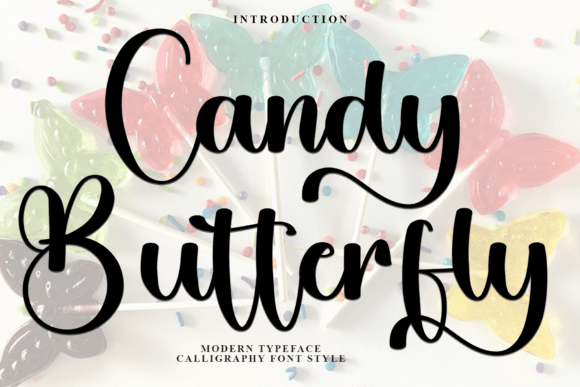 Candy Butterfly: A Festive Typeface for Handmade Creators