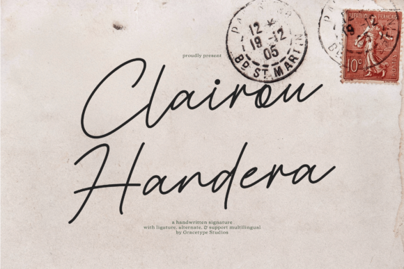 Clairou Handera: A Premium Script Font for Elegant Branding