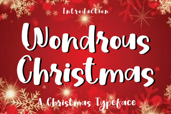 Elevate Your Brand with the Wondrous Christmas Typeface