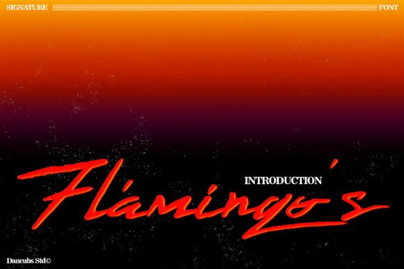 Flamingo s Review: A Bold 80s Script Typeface for Branding