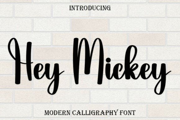 Hey Mickey Font: A Charming Script for Handmade Brands
