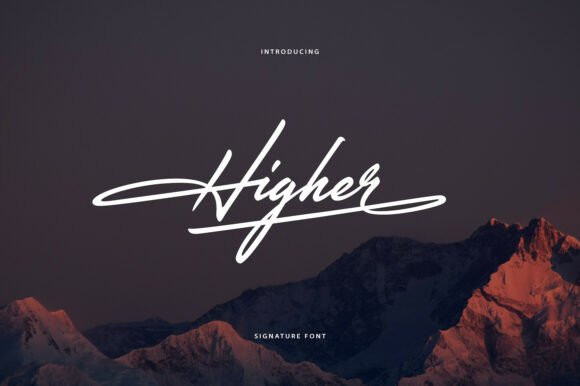 Higher Font: A Handwritten Typeface for Modern Web Design