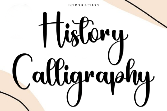 History Calligraphy: The Perfect Typeface for Handmade Brands