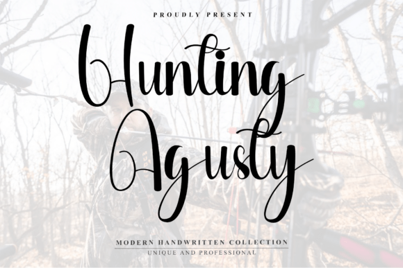 Hunting Agusty: The Perfect Handwritten Font for Crafters