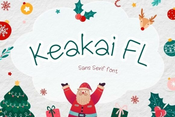 Keakai Fl: A Whimsical Typeface for Winter Editorial Design