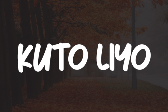Kuto Liyo: A Modern Typeface for Handmade Brands