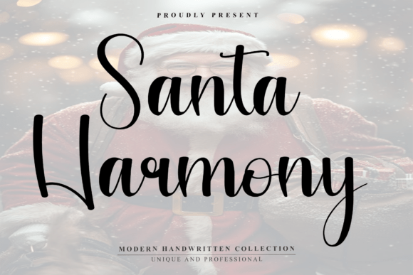 Santa Harmony: The Handwritten Font for Authentic Brands