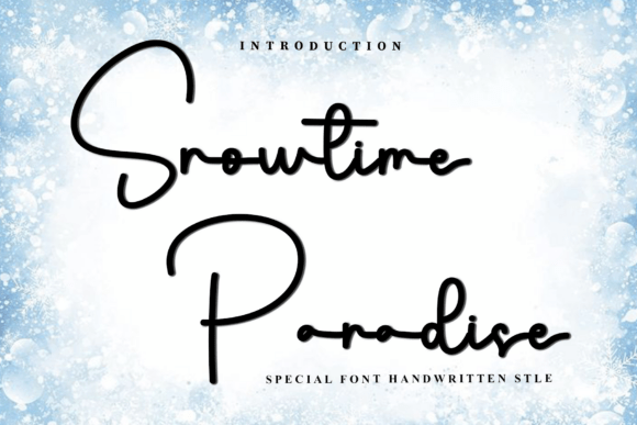 Snowtime Paradise: A Typeface That Warms Up Your Brand