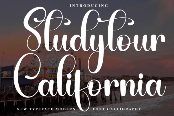 Studytour California: A Warm Typeface for Editorial Design