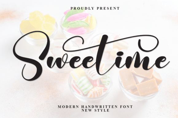 Sweetime Font: Bold Script for Handmade Labels & Crafts