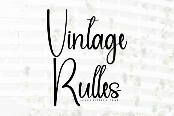 Vintage Rulles: A Designer's Take on Retro Script Charm