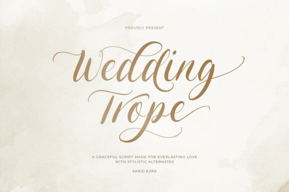 Wedding Trope: A Handwritten Typeface for Digital Brands