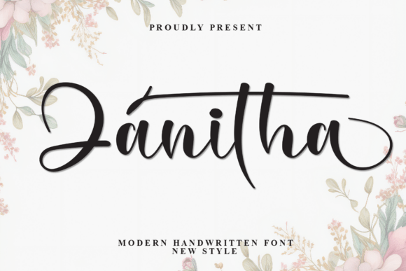 Zanitha: A Modern Script Font for Editorial Elegance